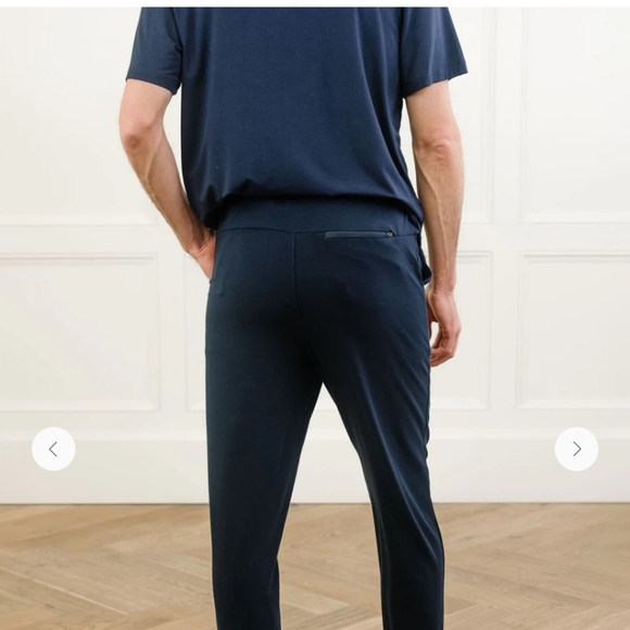 BLUE Cozy Earth Bamboo Men's Jogger Pants Activewear Pajama UNISEX NWOT Size 2X - Picture 4 of 5